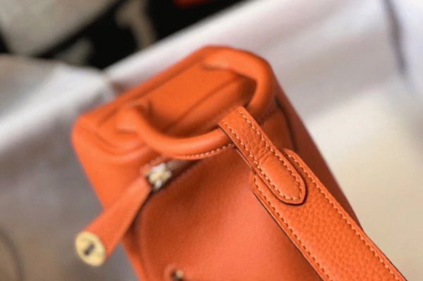 Réplique Sac Lindy Mini Hermès Orange – Image 5