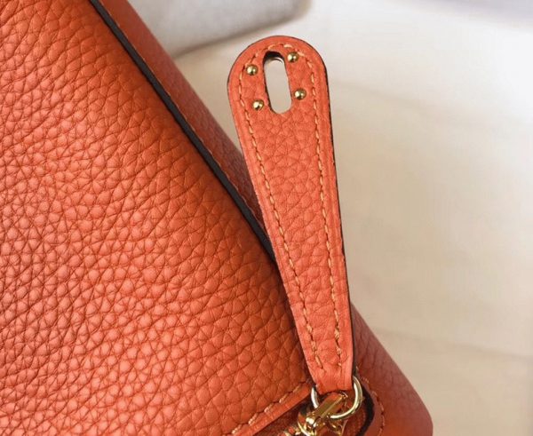 Réplique Sac Lindy Mini Hermès Orange – Image 4