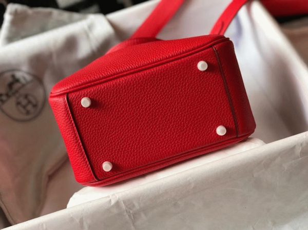 Faux Sac Designer Lindy Mini Hermès Rouge – Image 6