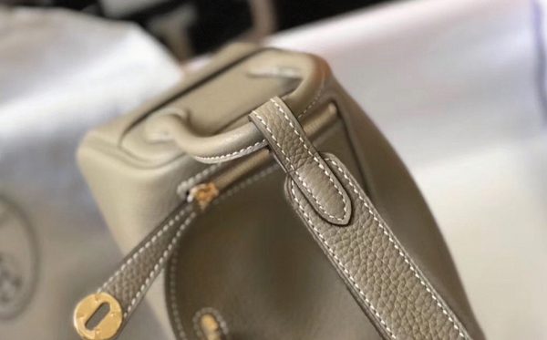 Réplique Luxe Sac Lindy Mini Hermès Tourterelle – Image 6