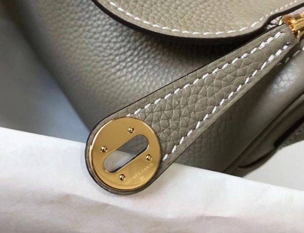 Réplique Luxe Sac Lindy Mini Hermès Tourterelle – Image 5