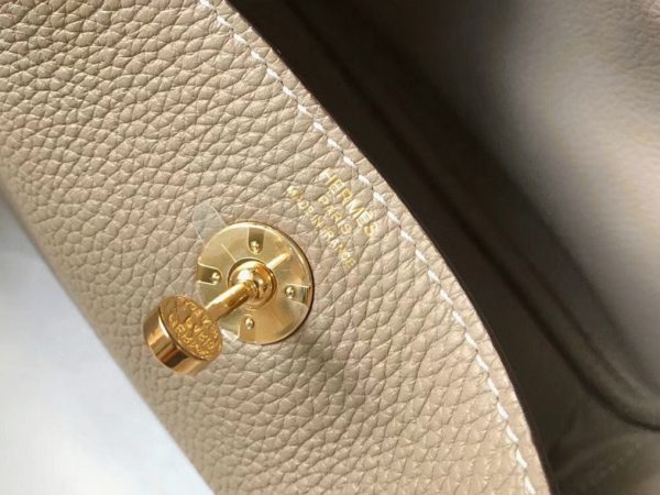 Réplique Luxe Sac Lindy Mini Hermès Tourterelle – Image 4