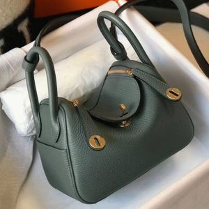 Meilleure Réplique Sac Lindy Mini Hermès Vert Amande