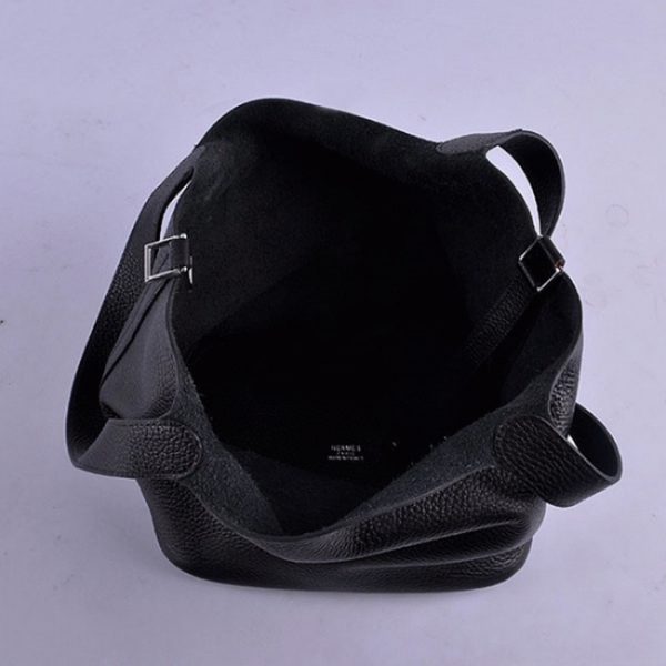 Contrefaçon Hermès Picotin Lock Sac à Main Noir – Image 4