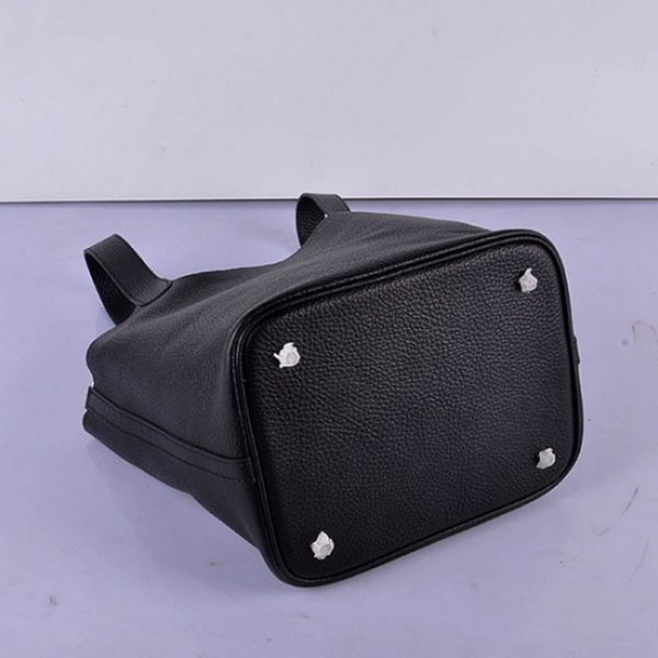 Contrefaçon Hermès Picotin Lock Sac à Main Noir – Image 2
