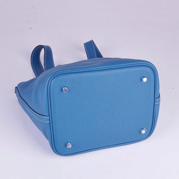 Réplique Hermès Picotin Lock Sac à Main Bleu – Image 6