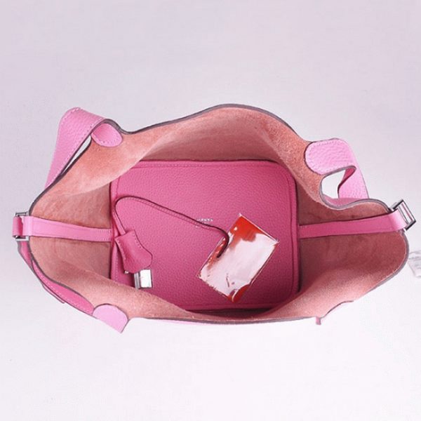 Réplique de Créateur Hermès Picotin Lock Sac à Main Rose – Image 4