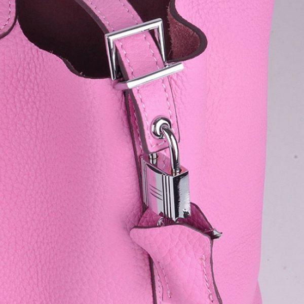 Réplique de Créateur Hermès Picotin Lock Sac à Main Rose – Image 3