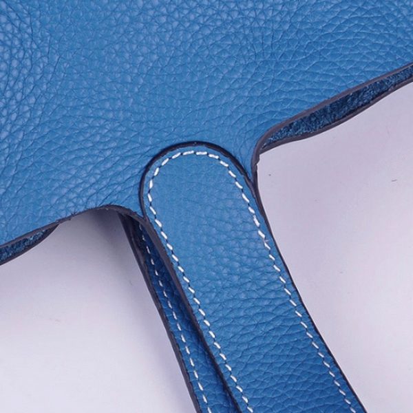 Réplique Hermès Picotin Lock Sac à Main Bleu – Image 2