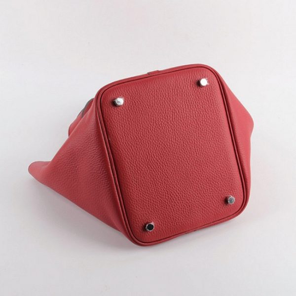 Réplique Hermès Picotin Lock Sac à Main Rouge – Image 8