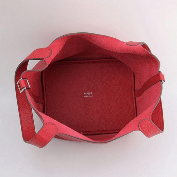 Réplique Hermès Picotin Lock Sac à Main Rouge – Image 3