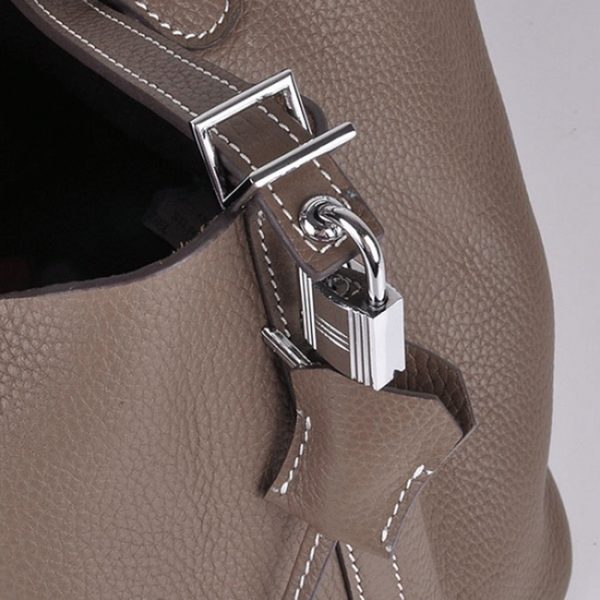 Top Réplique Hermès Picotin Lock Sac à Main étoupe – Image 7