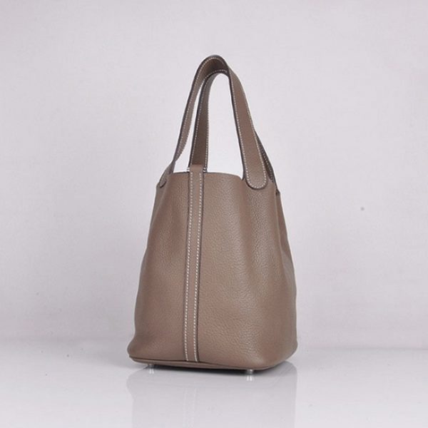 Top Réplique Hermès Picotin Lock Sac à Main étoupe – Image 4