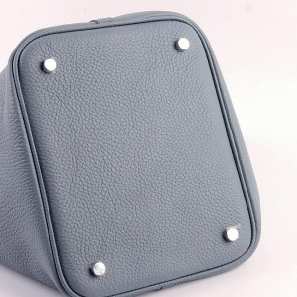 Contrefaçon Hermès Picotin Lock Sac à Main Bleu Lin – Image 3