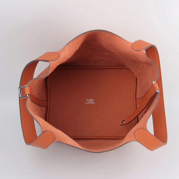 Contrefaçon Hermès Picotin Lock Sac à Main Orange – Image 6
