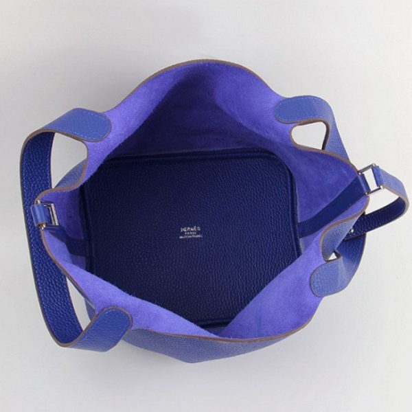 Imitation AAA Hermès Picotin Lock Sac à Main Bleu électrique – Image 7