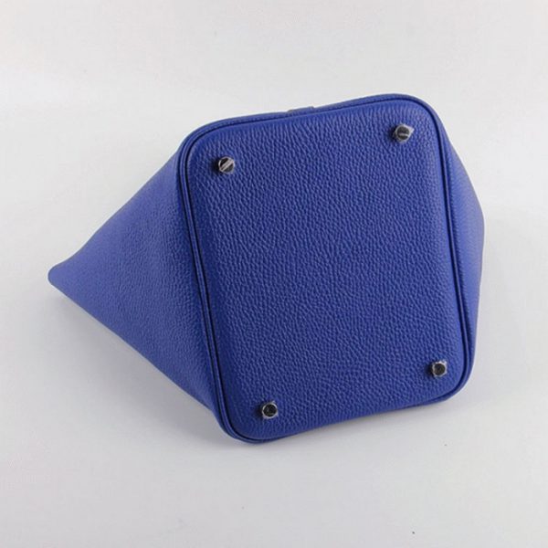Imitation AAA Hermès Picotin Lock Sac à Main Bleu électrique – Image 6