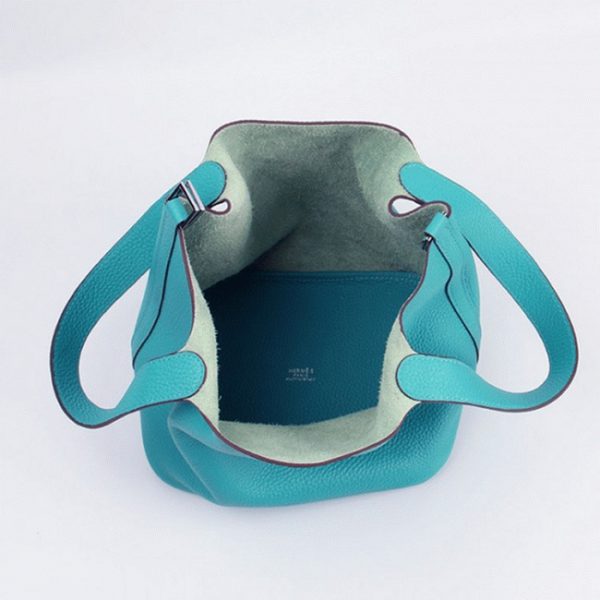 Réplique Hermès Picotin Lock Sac à Main Turquoise – Image 7