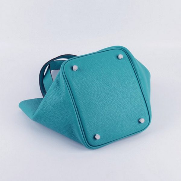 Réplique Hermès Picotin Lock Sac à Main Turquoise – Image 5
