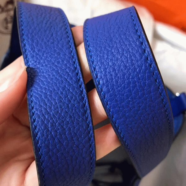 Contrefaçon Sac à Main Hermès Picotin Lock 22cm Bleu électrique – Image 3