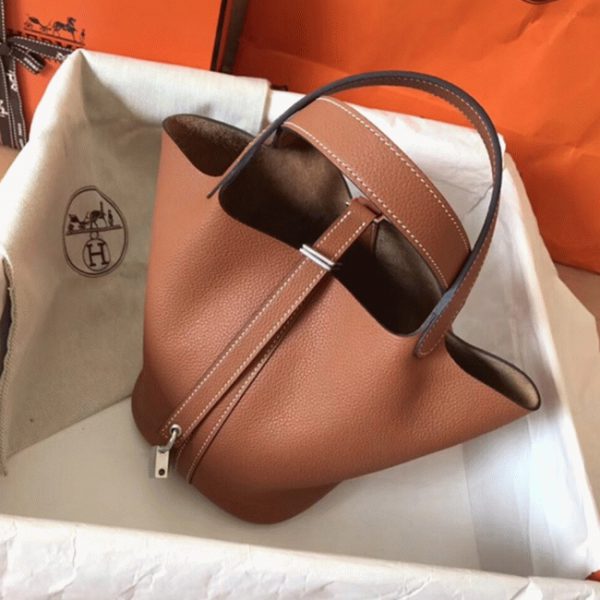Imitation Hermès Picotin Lock 18cm Or – Image 6