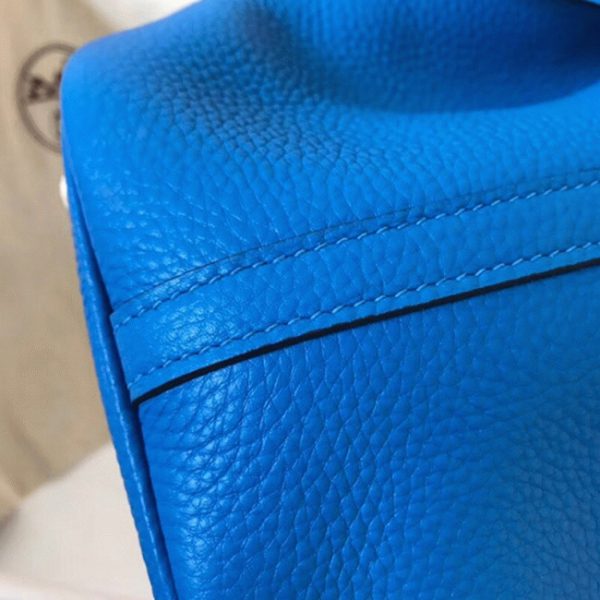 Top Fausse Sac à Main Hermès Picotin Lock 22cm Bleu Hydra – Image 6