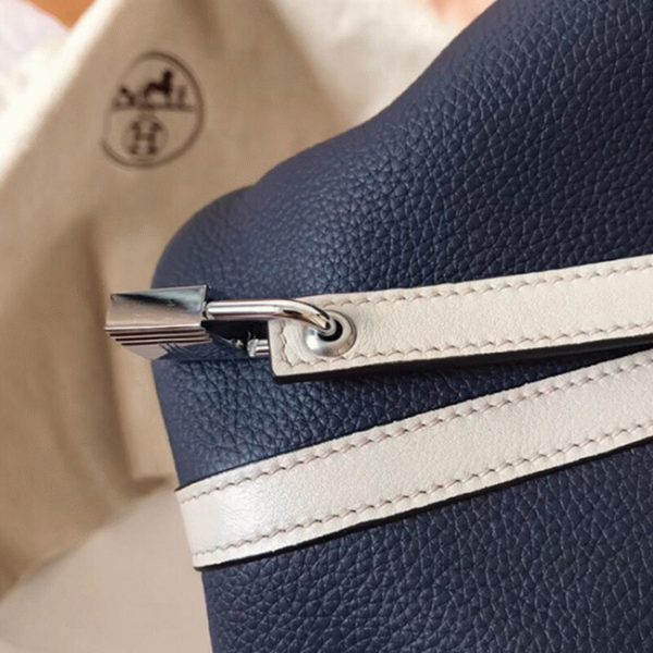 Réplique Sac à Main Hermès Picotin Lock 18cm Saphir Bicolore – Image 5