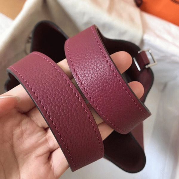 Fausse Sac à Main Hermès Picotin Lock 22cm Rubis – Image 8