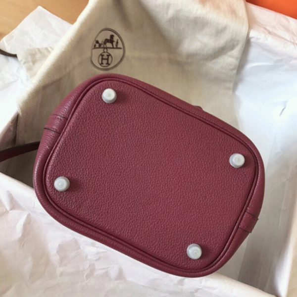 Fausse Sac à Main Hermès Picotin Lock 22cm Rubis – Image 4