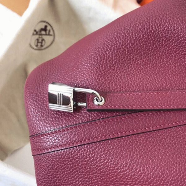 Fausse Sac à Main Hermès Picotin Lock 22cm Rubis – Image 3