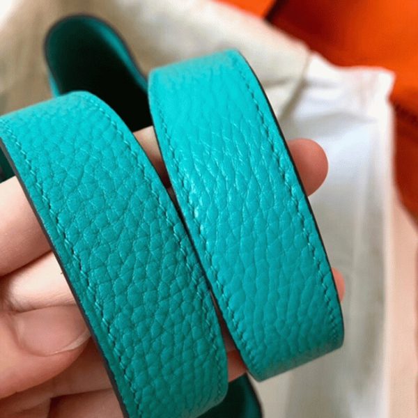 Réplique Bon Marché Sac à Main Hermès Picotin Lock 22cm Bleu Paon – Image 6