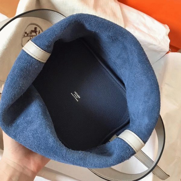 Réplique Sac à Main Hermès Picotin Lock 18cm Saphir Bicolore – Image 3