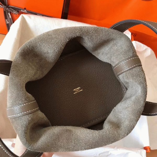 Meilleure Réplique Sac à Main Hermès Picotin Lock 18cm Taupe – Image 4