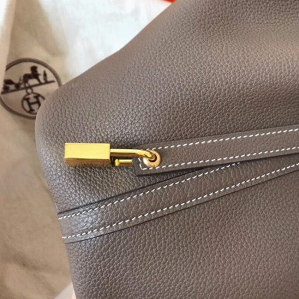Meilleure Réplique Sac à Main Hermès Picotin Lock 18cm Taupe – Image 2