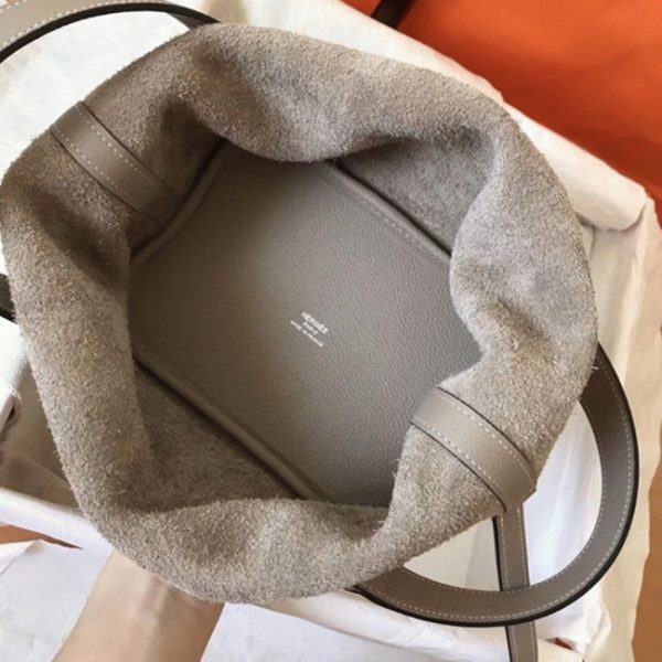 Faux Designer Sac à Main Hermès Picotin Lock 22cm Tourterelle – Image 2