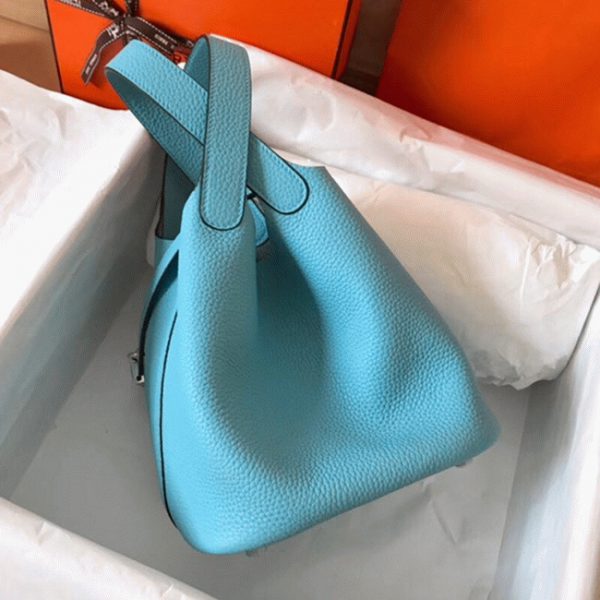 Copie de Luxe Sac à Main Hermès Picotin Lock 22cm Lagon – Image 8