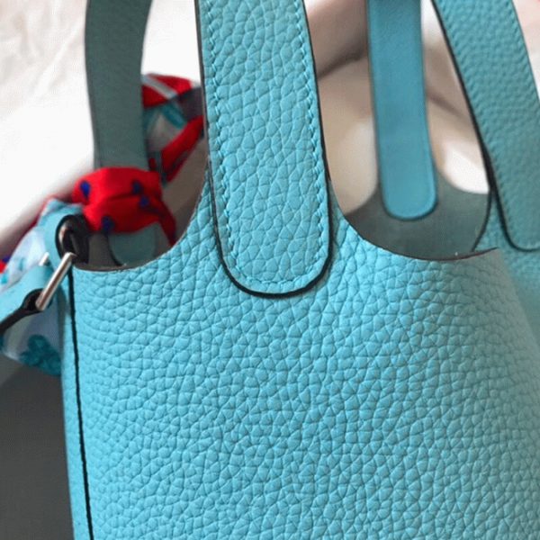 Copie de Luxe Sac à Main Hermès Picotin Lock 22cm Lagon – Image 6
