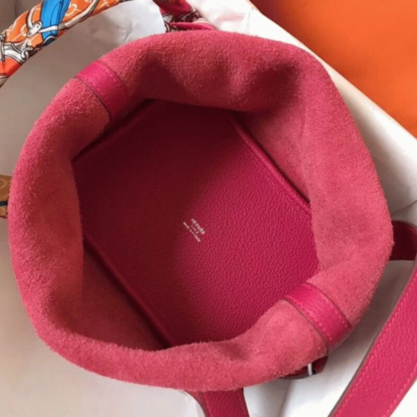 Contrefaçon Sac à Main Hermès Picotin Lock 22cm Pêche – Image 8