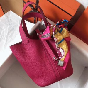 Contrefaçon Hermès Picotin Lock 18cm Pêche