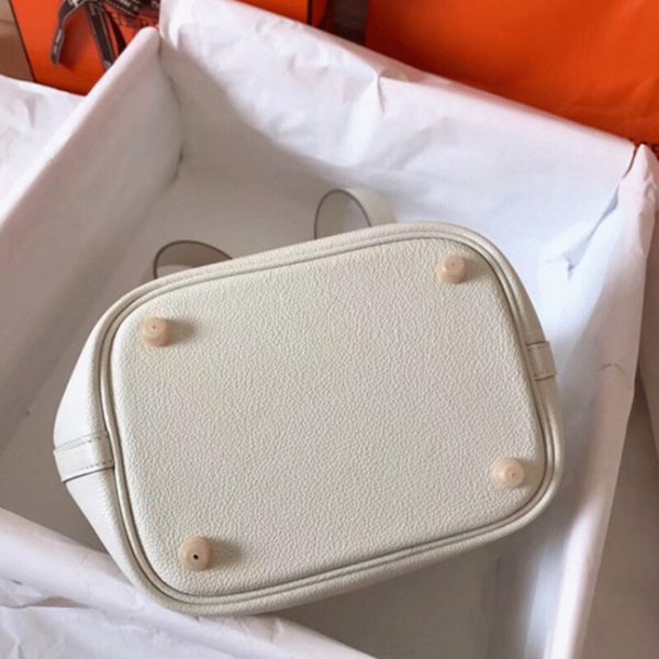 Réplique de Luxe Hermès Picotin Lock 18cm Blanche – Image 3
