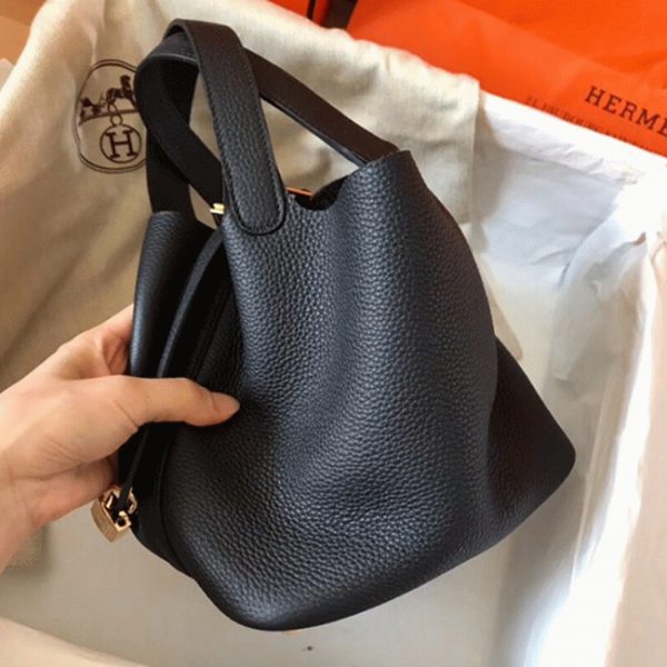 Réplique AAA Hermès Picotin Lock 18cm Noire – Image 4