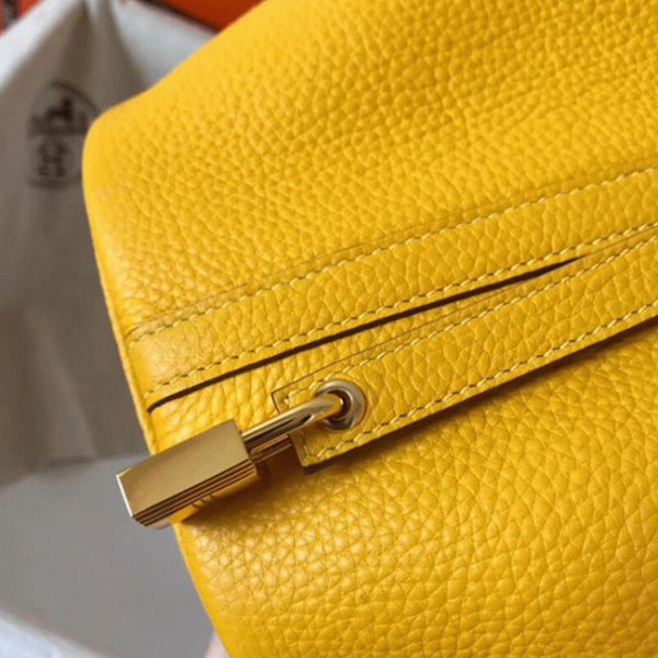 Copie de Luxe Hermès Picotin Lock 18cm Jaune Bicolore – Image 8