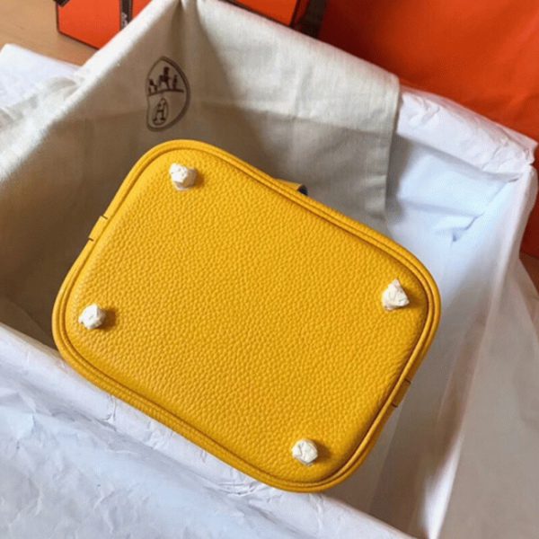 Copie de Luxe Hermès Picotin Lock 18cm Jaune Bicolore – Image 2