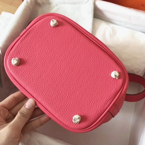 Réplique Bon Marché Sac à Main Hermès Picotin Lock 22cm Rose Lipstick – Image 8
