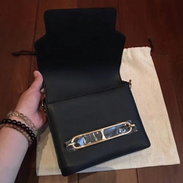 Contrefaçon Sac à Main Mini Sac Roulis Hermès Noir – Image 5