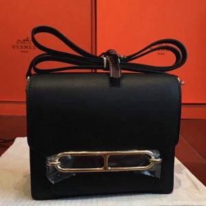 Contrefaçon Sac à Main Mini Sac Roulis Hermès Noir