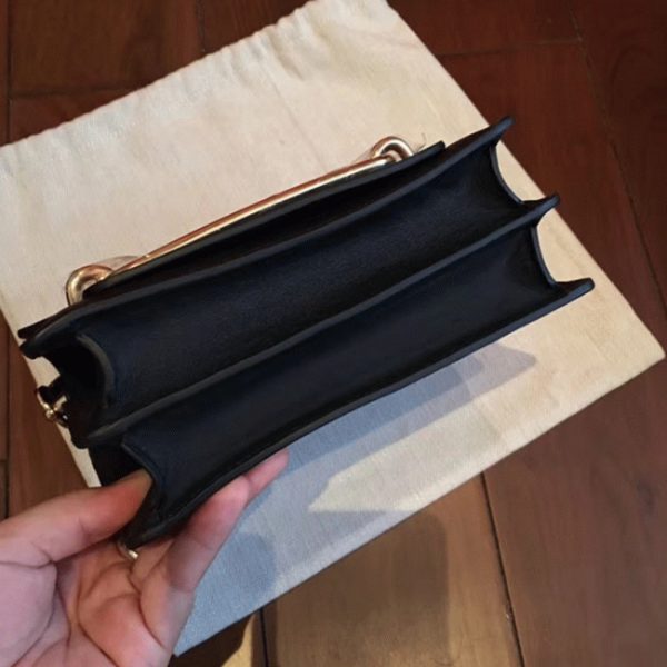 Contrefaçon Sac à Main Mini Sac Roulis Hermès Noir – Image 4