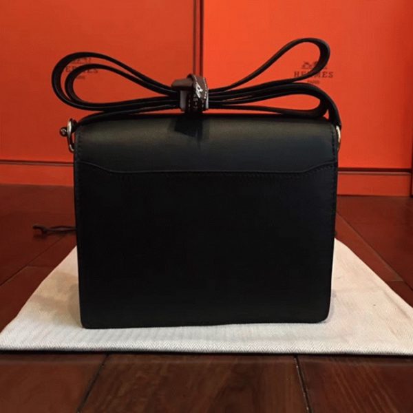 Contrefaçon Sac à Main Mini Sac Roulis Hermès Noir – Image 3