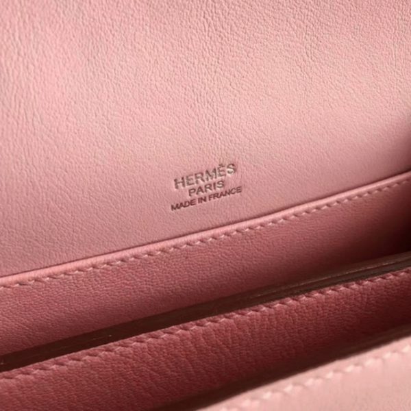 Réplique Sac à Main Mini Sac Roulis Hermès Rose Dragée – Image 3