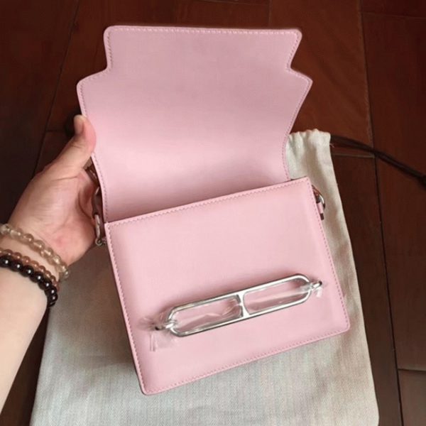 Réplique Sac à Main Mini Sac Roulis Hermès Rose Dragée – Image 2